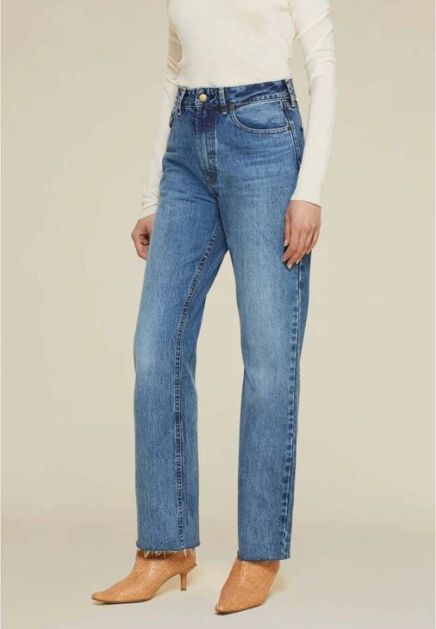 Lois Ninette Raw Jeans Blauw 7089 Blauw Dames