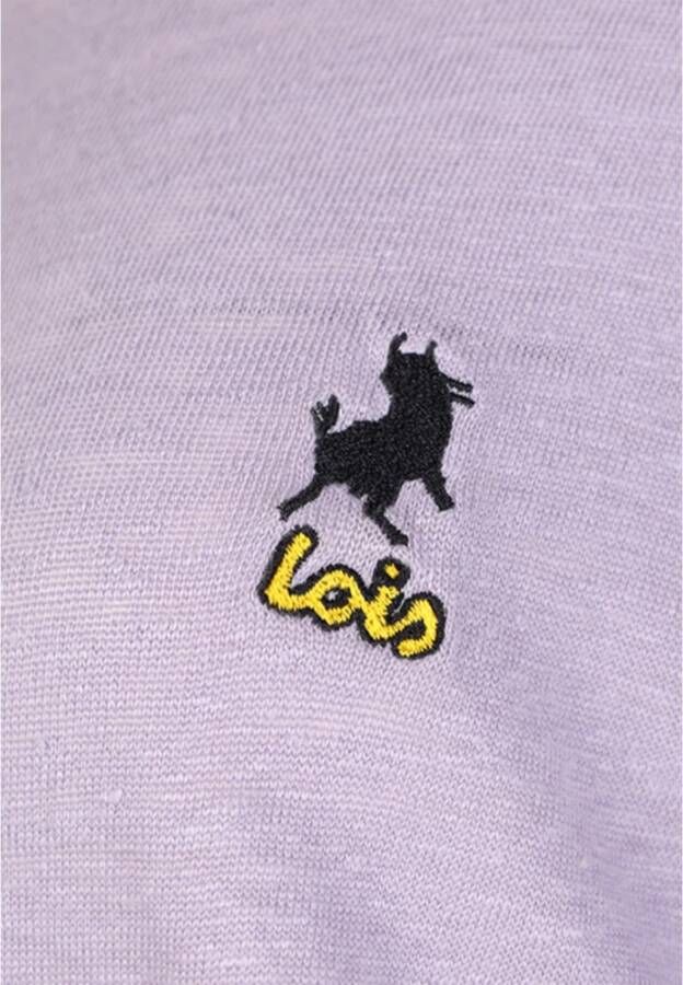 Lois Lilla Rean T-Shirt Paars Heren