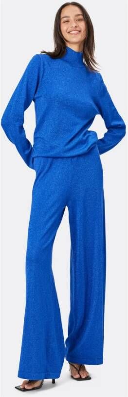Lollys Laundry Beaumont trui Neonblauw Blauw Dames