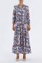 Lollys Laundry Blauwe Maxi Jurk voor Vrouwen Multicolor Dames - Thumbnail 6