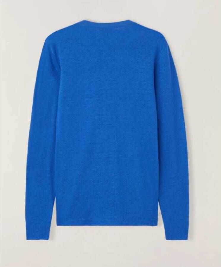 Loro Piana Dames trui van linnen jersey Blauw Dames