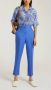 Loro Piana Neo Derk Linnen Broek Blauw Dames - Thumbnail 2