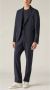 Loro Piana Luxe Straight Broeken Blauw Heren - Thumbnail 2