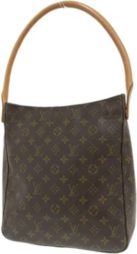 Louis Vuitton Vintage Tweedehands schoudertas Bruin Dames