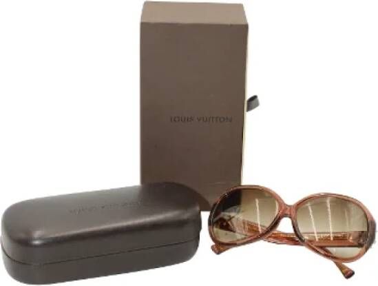 Louis Vuitton Vintage Pre-owned Acetate sunglasses Brown Dames
