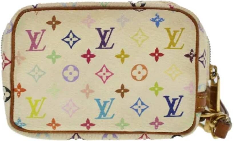 Louis Vuitton Vintage Pre-owned Canvas clutches Wit Dames
