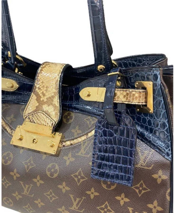 Louis Vuitton Vintage Tweedehands handtas Bruin Dames