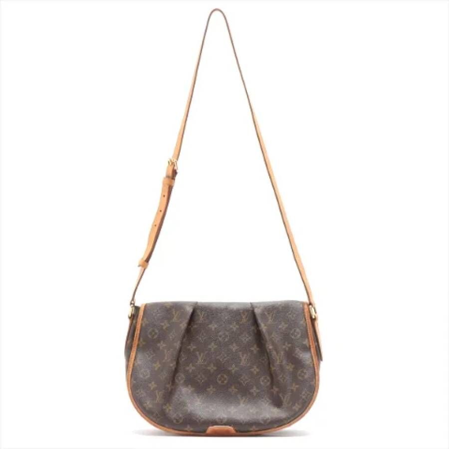 Louis Vuitton Vintage Pre-owned Canvas louis-vuitton-bags Bruin Dames