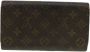 Louis Vuitton Vintage Pre-owned Canvas wallets Bruin Dames - Thumbnail 2