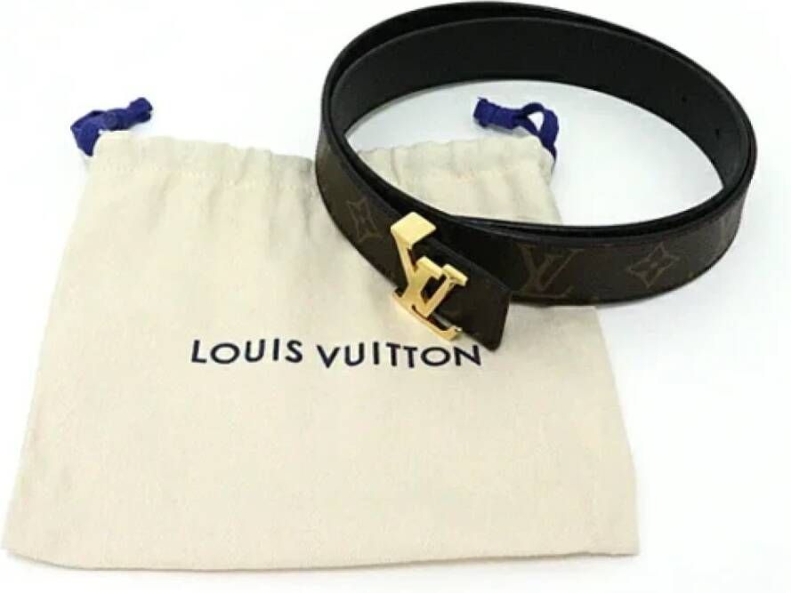 Louis Vuitton Vintage Pre-owned Coated canvas belts Zwart Dames