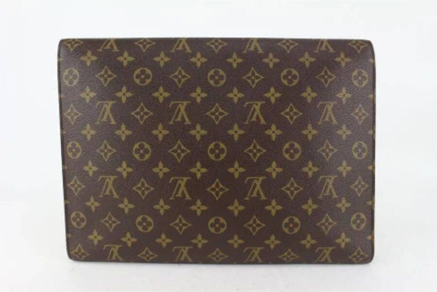 Louis Vuitton Vintage Tweedehands koppeling Bruin Dames