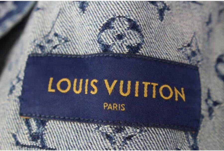 Louis Vuitton Vintage Tweedehands jas Blauw Dames