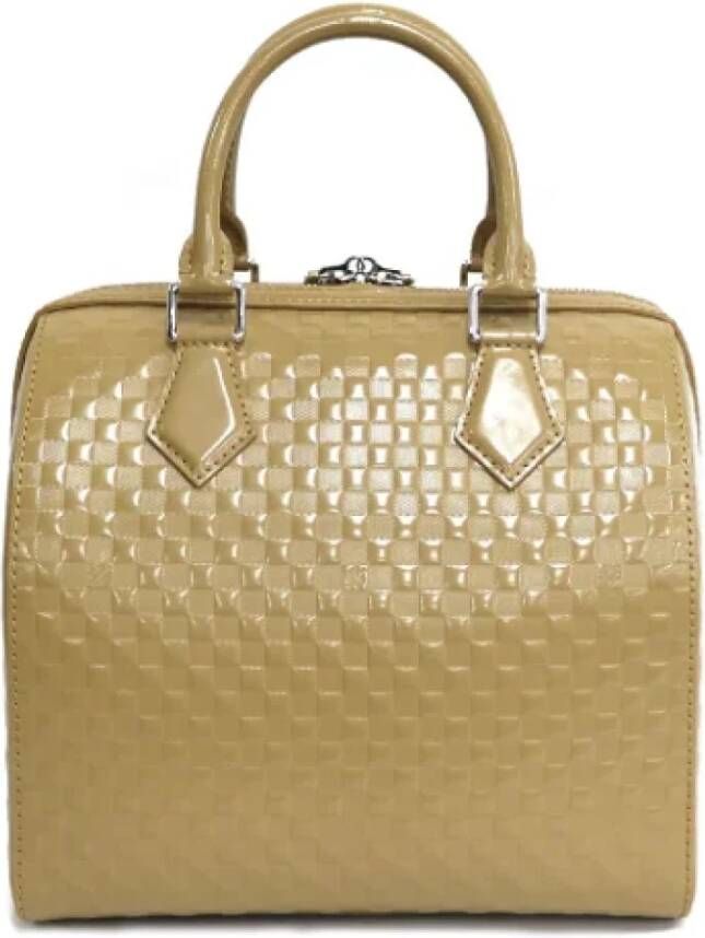 Louis Vuitton Vintage Tweedehands handtas Beige Dames
