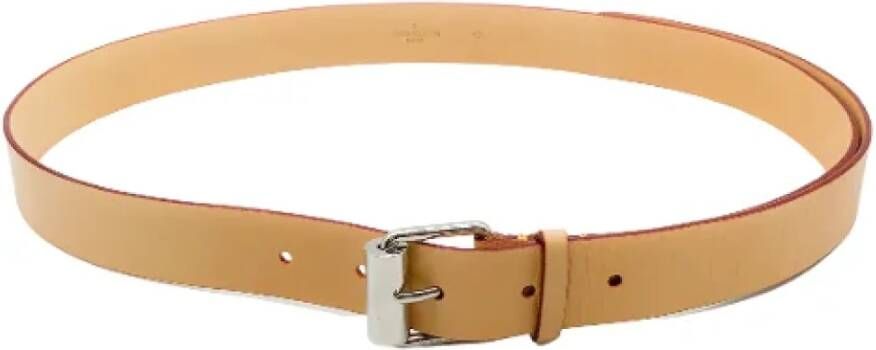 Louis Vuitton Vintage Pre-owned Leather belts Bruin Dames
