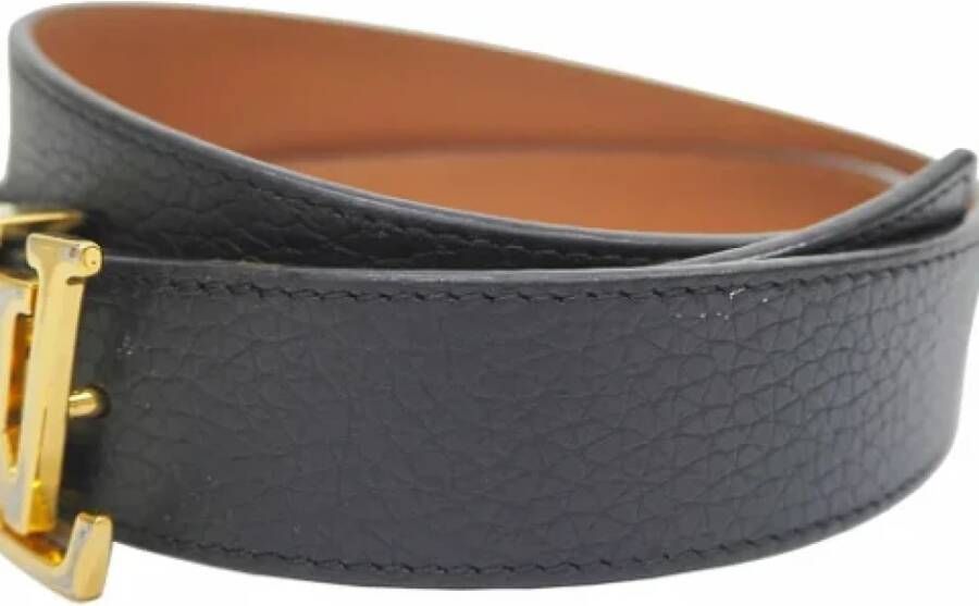 Louis Vuitton Vintage Pre-owned Leather belts Zwart Heren