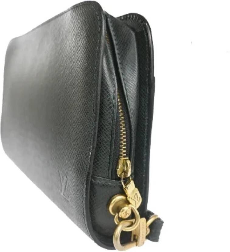 Louis Vuitton Vintage Pre-owned Leather clutches Green Dames
