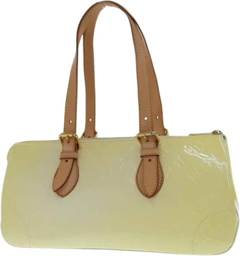 Louis Vuitton Vintage Tweedehands handtas Beige Dames