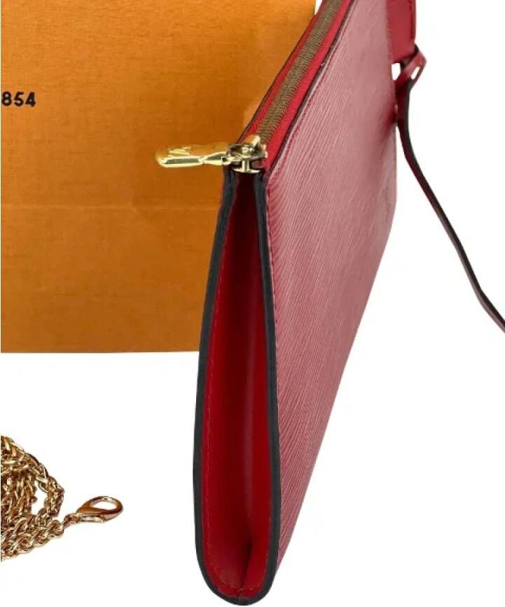 Louis Vuitton Vintage Pre-owned Leather louis-vuitton-bags Rood Dames