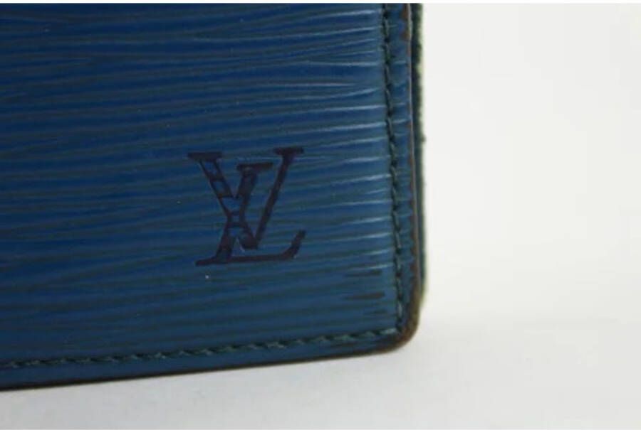 Louis Vuitton Vintage Tweedehands portemonnees Blauw Heren