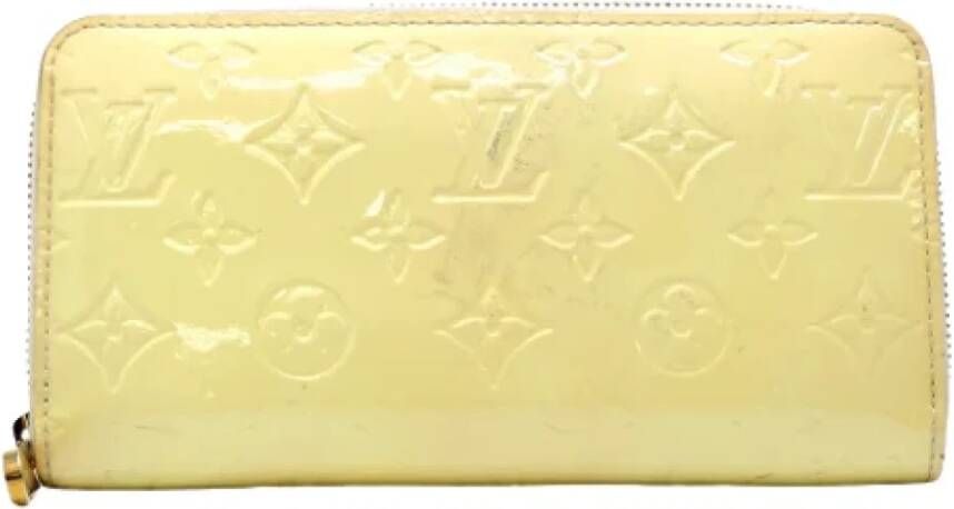 Louis Vuitton Vintage Pre-owned Leather wallets Geel Dames