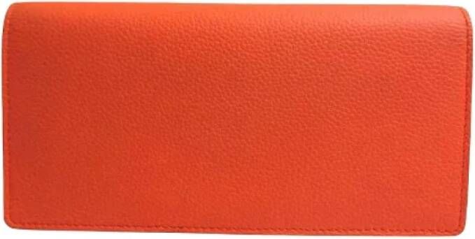 Louis Vuitton Vintage Pre-owned Leather wallets Oranje Dames