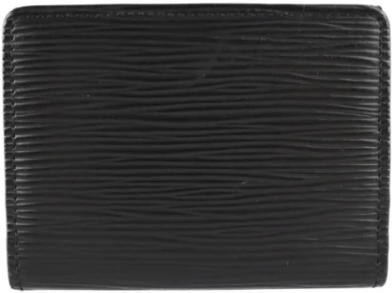 Louis Vuitton Vintage Pre-owned Leather wallets Zwart Heren