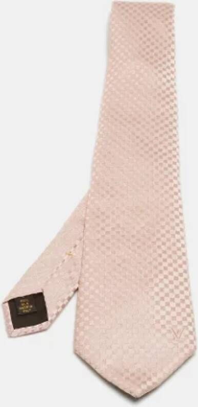 Louis Vuitton Vintage Pre-owned Silk tops Pink Dames