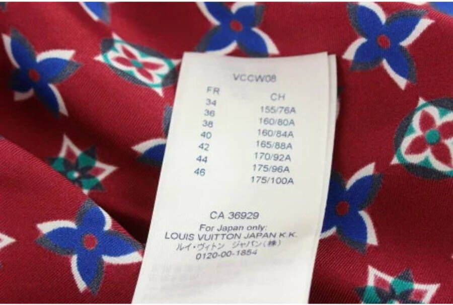 Louis Vuitton Vintage Tweedehands overhemd en blouse Rood Dames
