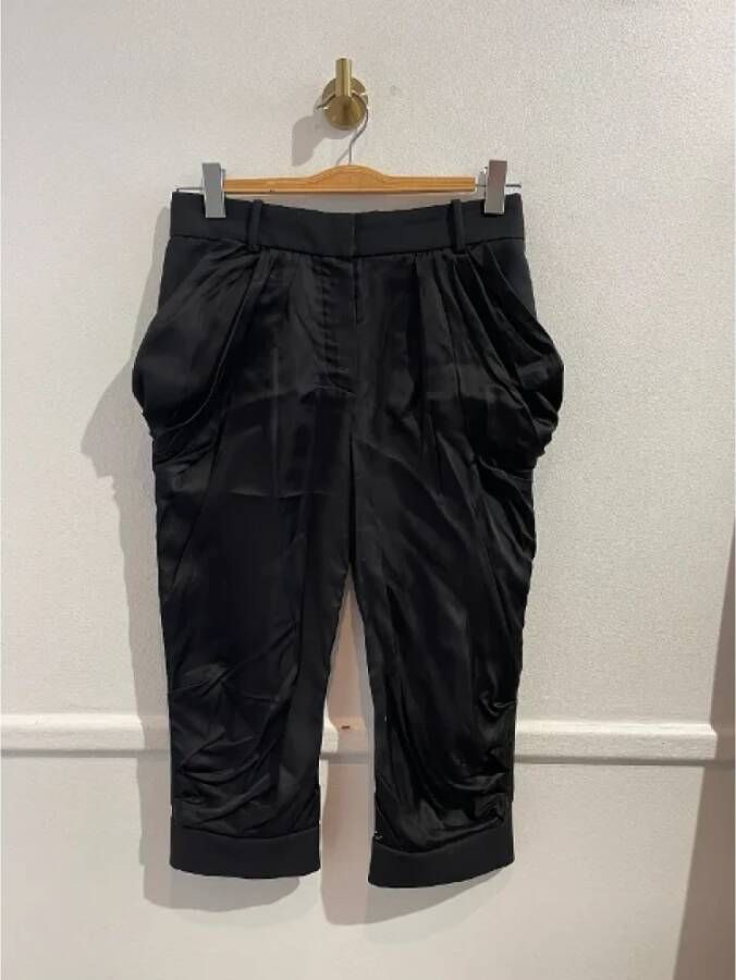 Louis Vuitton Vintage Pre-owned Wool bottoms Zwart Dames