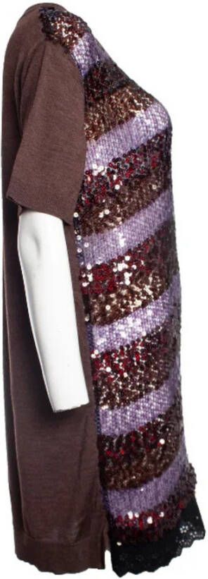 Louis Vuitton Vintage Tweedehands Dres Paars Dames