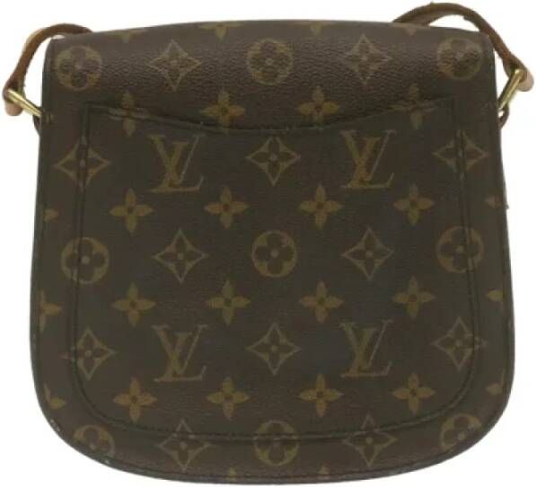 Louis Vuitton Vintage Tweedehands Bruin Canvas Louis Vuitton Cartouchiere Brown Dames