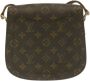 Louis Vuitton Vintage Tweedehands Bruin Canvas Louis Vuitton Cartouchiere Brown Dames - Thumbnail 2