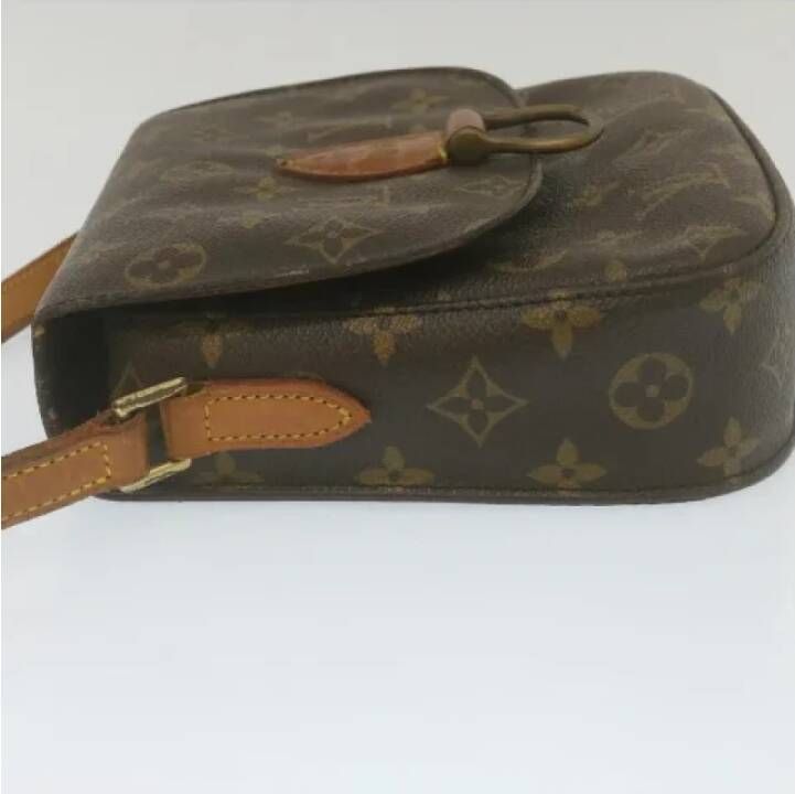 Louis Vuitton Vintage Tweedehands Bruin Canvas Louis Vuitton Cartouchiere Brown Dames