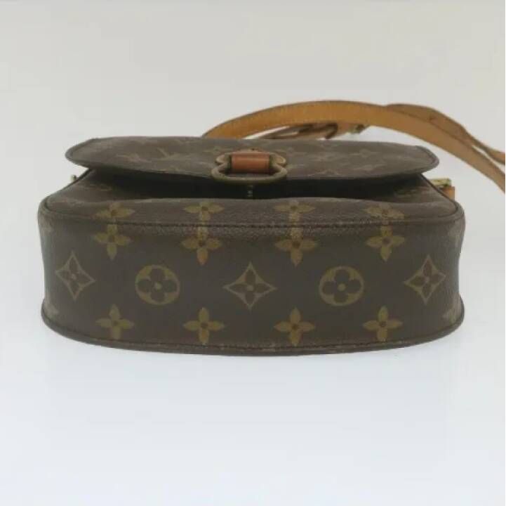 Louis Vuitton Vintage Tweedehands Bruin Canvas Louis Vuitton Cartouchiere Brown Dames