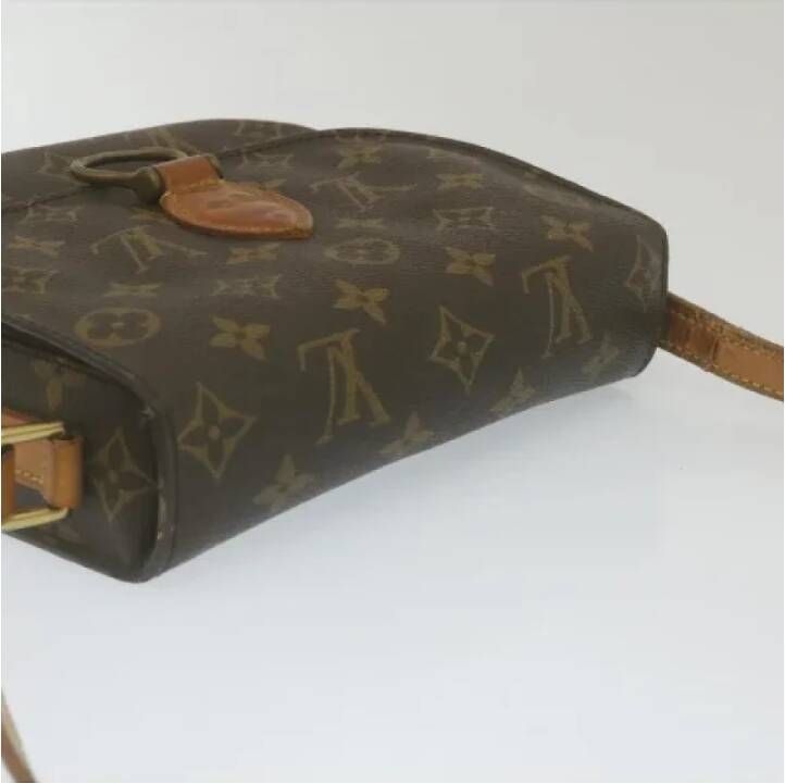 Louis Vuitton Vintage Tweedehands Bruin Canvas Louis Vuitton Cartouchiere Brown Dames