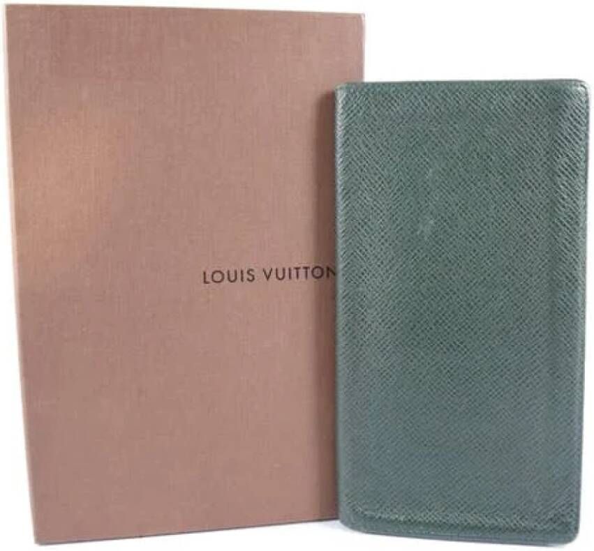 Louis Vuitton Vintage Tweedehands portemonnees Groen Dames