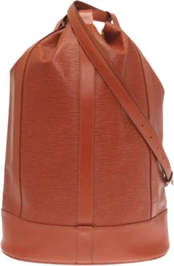 Louis Vuitton Vintage Tweedehands rugzak Bruin Dames