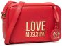 Love Moschino Satchels Borsa Bonded Pu in rood - Thumbnail 3