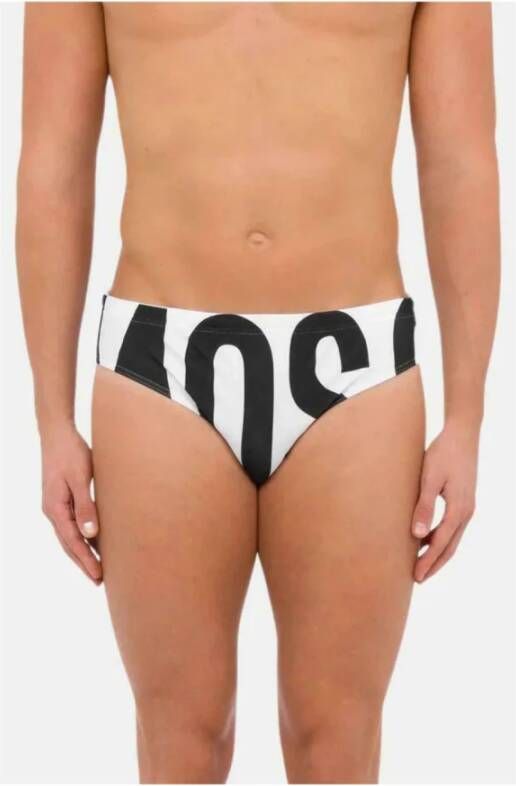Love Moschino Mannen Bikini Onderkant met NorHeren Taille Sea Kleding Wit Heren