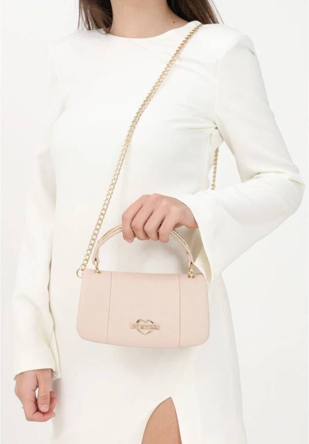 Love Moschino Graanleer+PU Tas Roze Dames