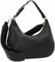 Love Moschino Zwarte milieuvriendelijke gehamerde materiaal dames tas met afneembaar handvat en brede schouderband Zwart Dames - Thumbnail 7