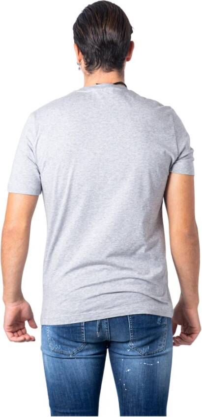 Love Moschino Heren T-Shirt Lente Zomer Collectie Grijs Heren