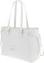 Love Moschino Ivory Eco Leren Rits Sluiting Tas Beige Dames - Thumbnail 2