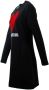 Love Moschino Gebreide jurk met ballon silhouet Zwart Dames - Thumbnail 2