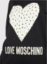 Love Moschino Zwarte Katoenen Jurk met Merk Design Black Dames - Thumbnail 4