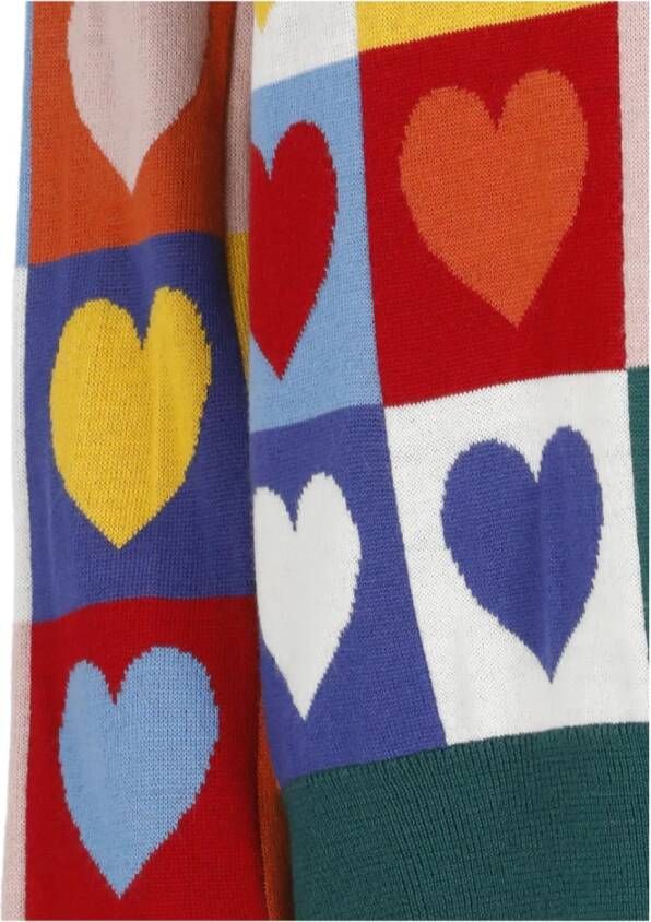 Love Moschino Multicolor Ronde Hals Sweaters Green Dames