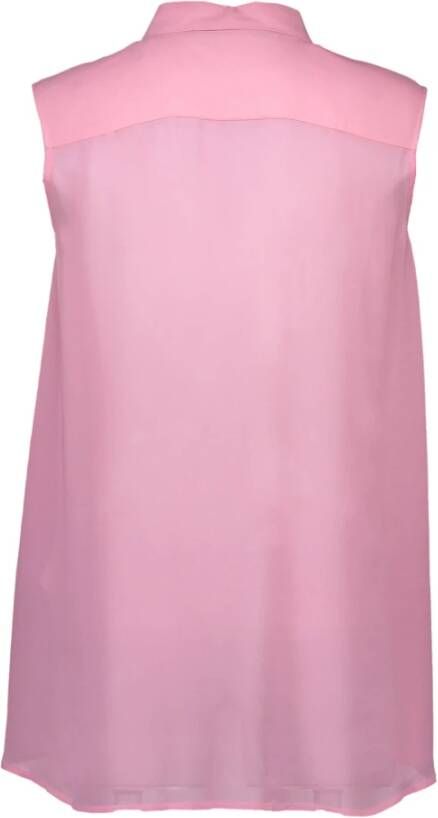 Love Moschino Stijlvolle Mouwloze Blouse Roze Dames