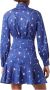 Love Moschino Katoenen jurk met overhemdkraag en abstracte print Blue Dames - Thumbnail 2