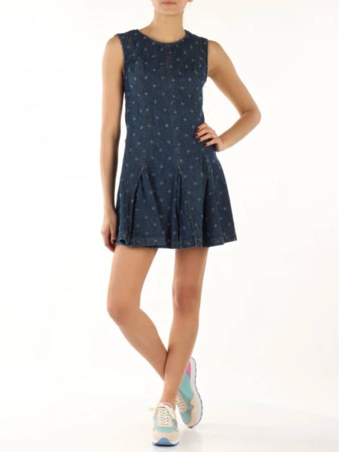 Love Moschino Short Dresses Blauw Dames