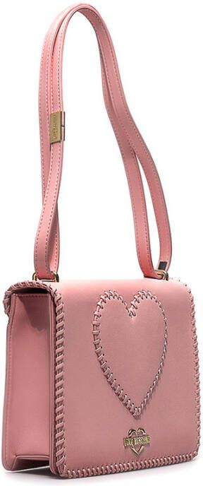 Love Moschino Roze Synthetisch Leren Schoudertas Roze Dames